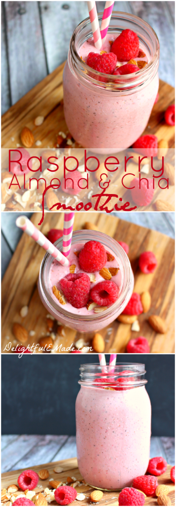 This smoothie is not only pretty, its loaded with protein and calcium and packed with flavor.  The perfect breakfast to start your