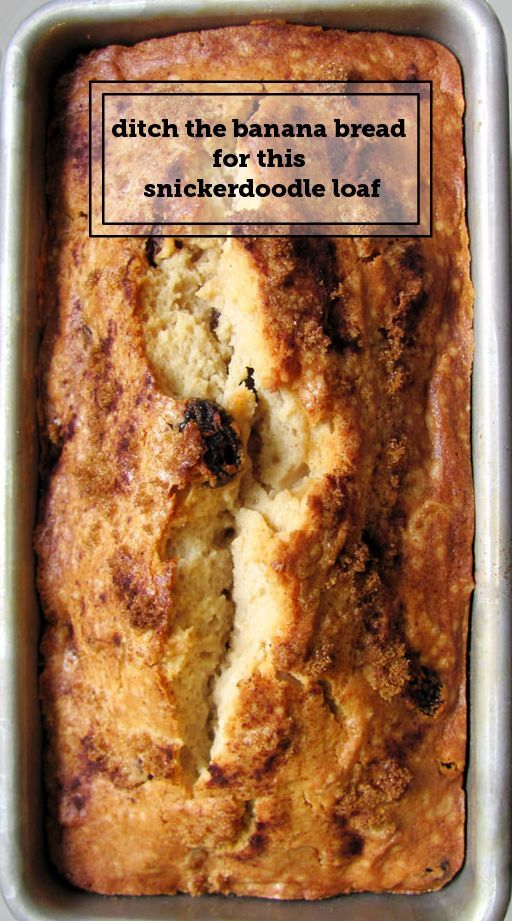 This snickerdoodle loaf recipes is better than banana bread.