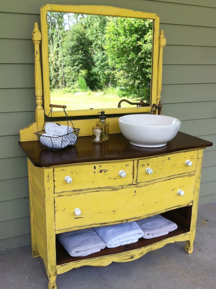 turn a dresser into a bathroom vanity – Google Search