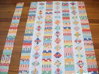 What a great scrap quilt pattern! This is a great pattern if you need to figure out how to use up fabric scraps.