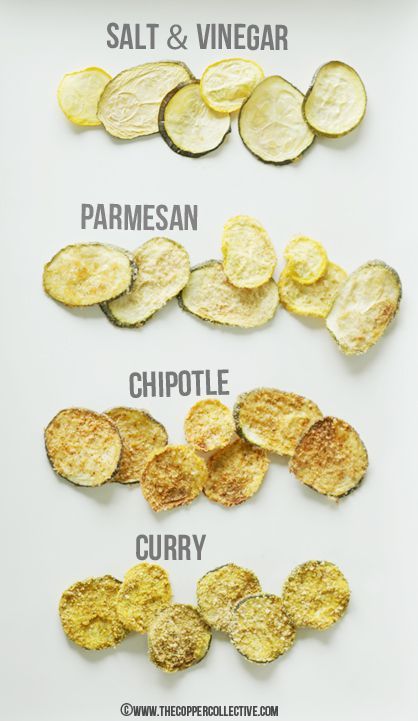 Zucchini Chips Four Ways–perfect when your summer garden gives you too many at once