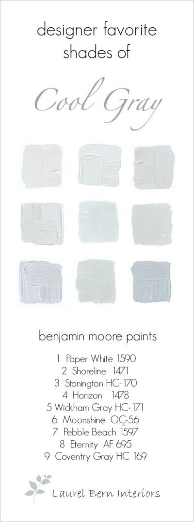 9 Fabulous Benjamin Moore Cool Gray Paint Colors – laurel home | cool gray colors are great in bathrooms