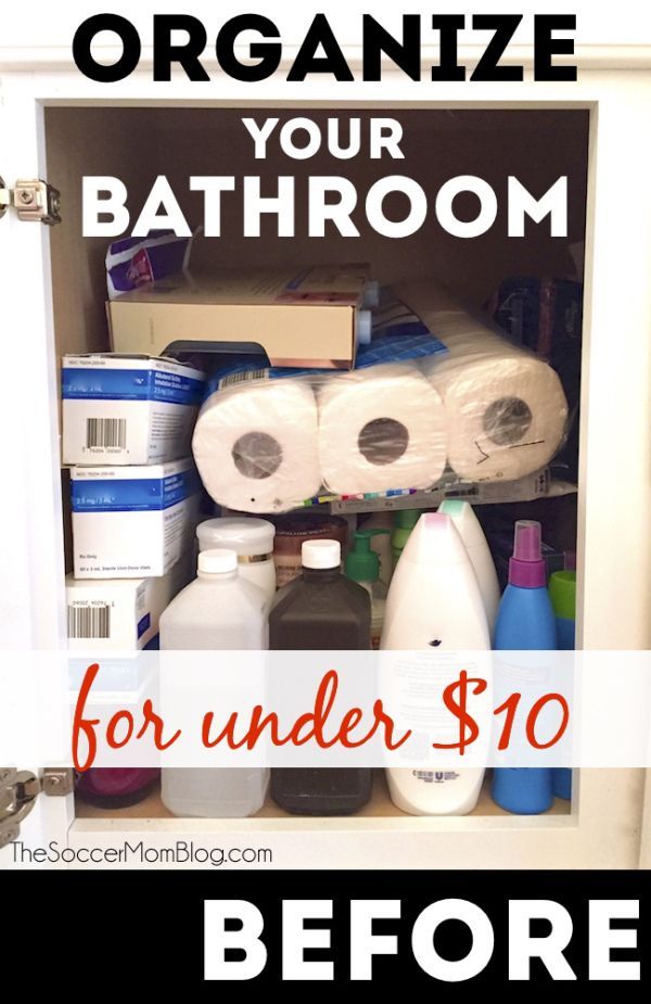 A clean, organized bathroom doesn’t have to take hours or cost a ton of money! These bathroom organization hacks make it easy to