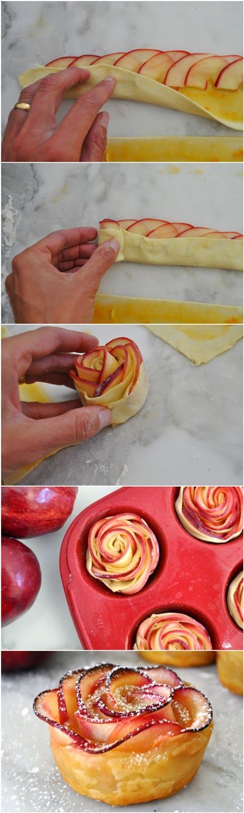 Apple Roses I want to try these with the pears from the pear tree