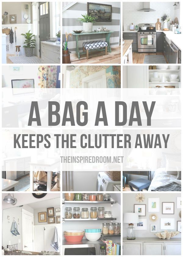 Are you ready to take action and get serious about eliminating clutter in your home? A Bag a Day Keeps the Clutter Away! Come get