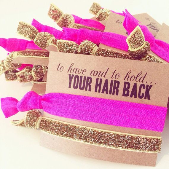 Bachelorette Hair Tie Favor To Have and To Hold by LoveMiaKids