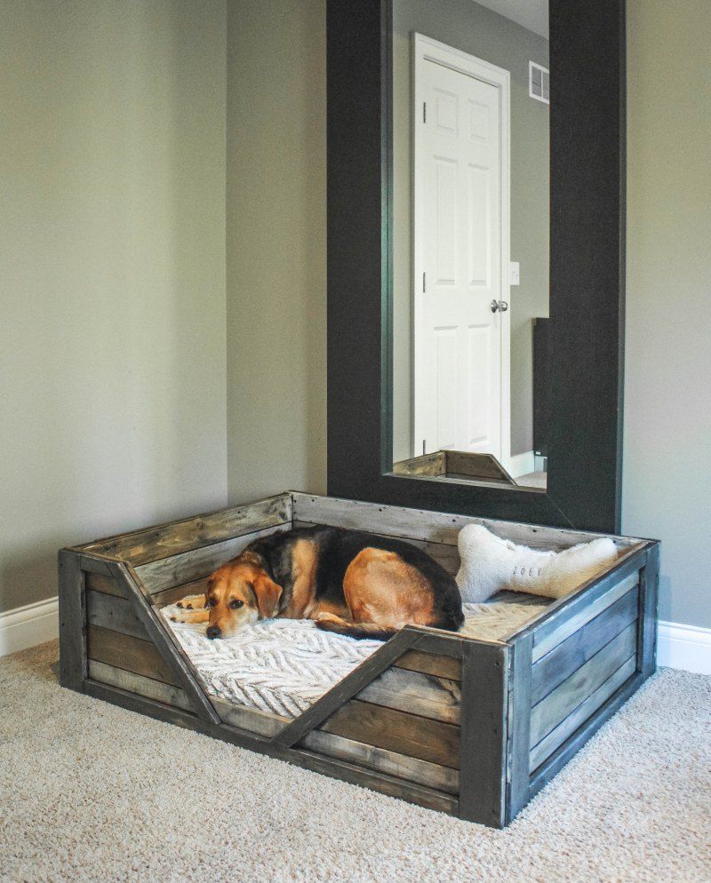 DIY Wooden Dog Bed