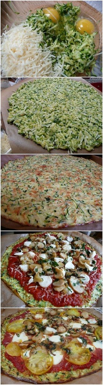 Easy And HEALTHY Zucchini Crust Pizza Recipe. This Is The BEST Way To Bake Your Own Pizza Without The Guilt! It’s Full Of Healthy