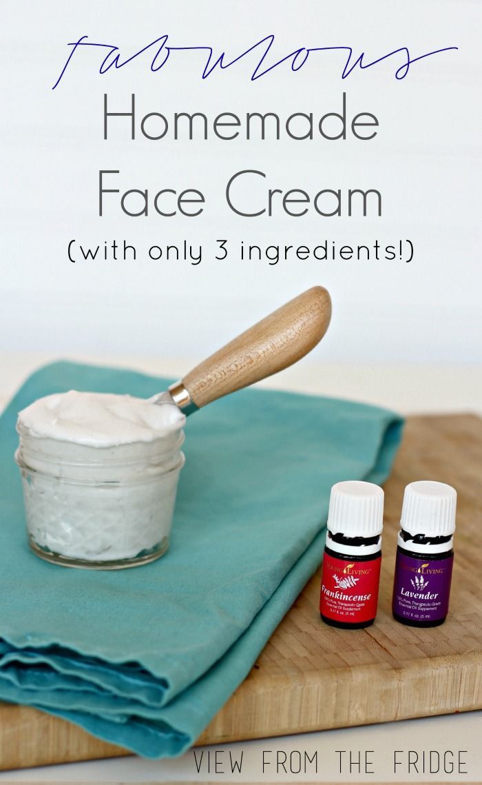 Easy recipe for absolutely FABULOUS Homemade Face Cream. All Natural! Via View From The Fridge