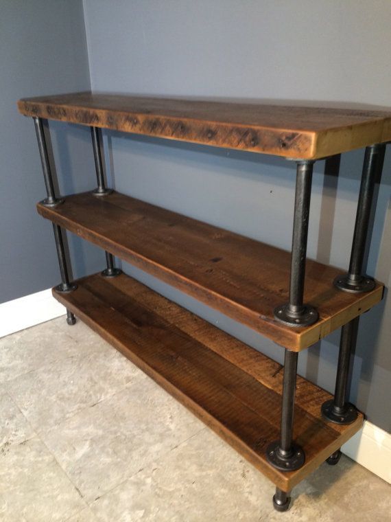 Entryway   Reclaimed Wood Shelf/Shelving Unit with 3 by UrbanWoodFurnishings