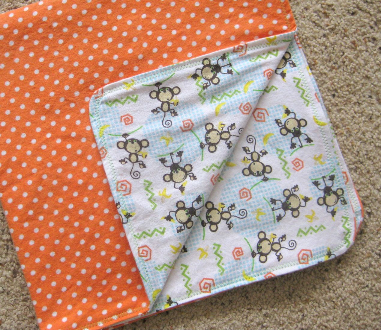 How to make  reversible flannel receiving blankets