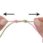 I always forget this-How to make an adjustable knot (for bracelets, necklaces, etc)