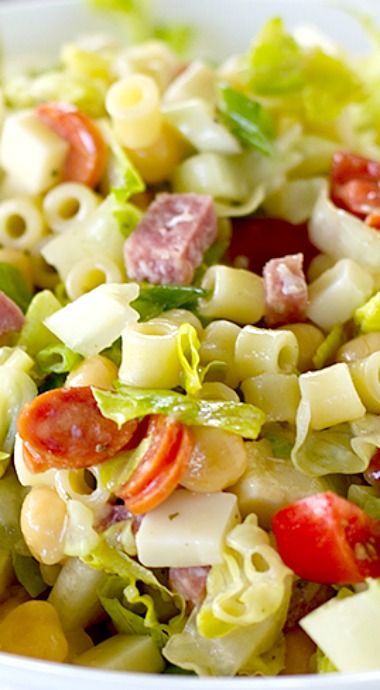 Italian Chopped Salad Recipe ~ The great flavors of Italy in one huge salad!