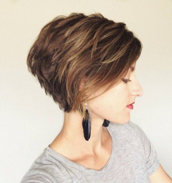 Layered Short Haircut Side View – Women Hairstyles for Short Hair 2016