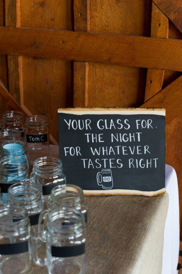 Mason Jars For Wedding Drinks