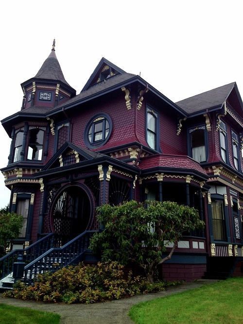 My favorite purple Abandoned Dream Victorian Home! in Missouri | Victorian House, cool paint colors!