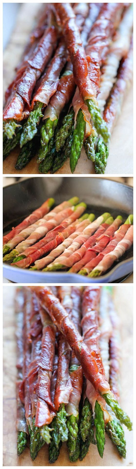 Prosciutto Wrapped Asparagus – The easiest most tastiest appetizer withjust 2 ingredients and 10 min prep!