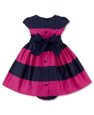 Ralph Lauren Baby Girls Dress, Printed Dress (0-24 months)