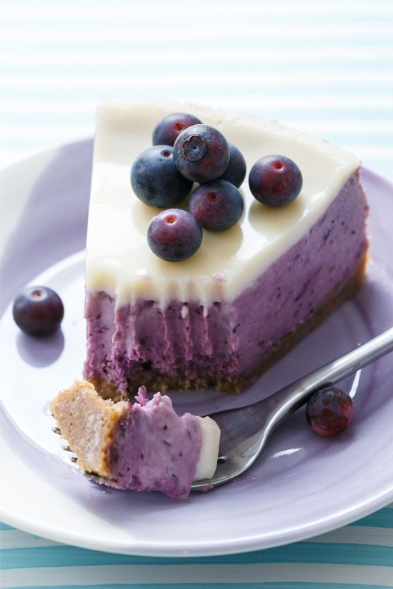 Reach cheesecake nirvana with this luxuriously creamy Blueberry Crème Fraîche Cheesecake, made with roasted blueberries for
