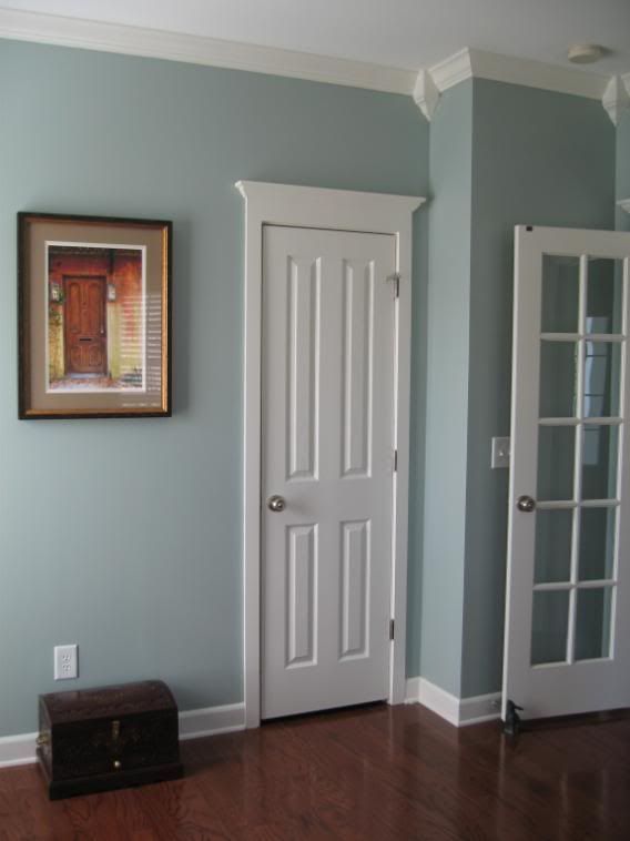 Sherwin Williams Silvermist … my brother-in-law used this color in a house he built —it is beautiful.