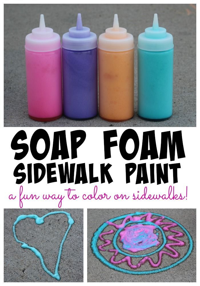 Soap Foam Sidewalk Paint