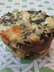 Spinach Ricotta Bites.  These are great.  I made these last week, and they were a hit.  They were the perfect side dish to a pork