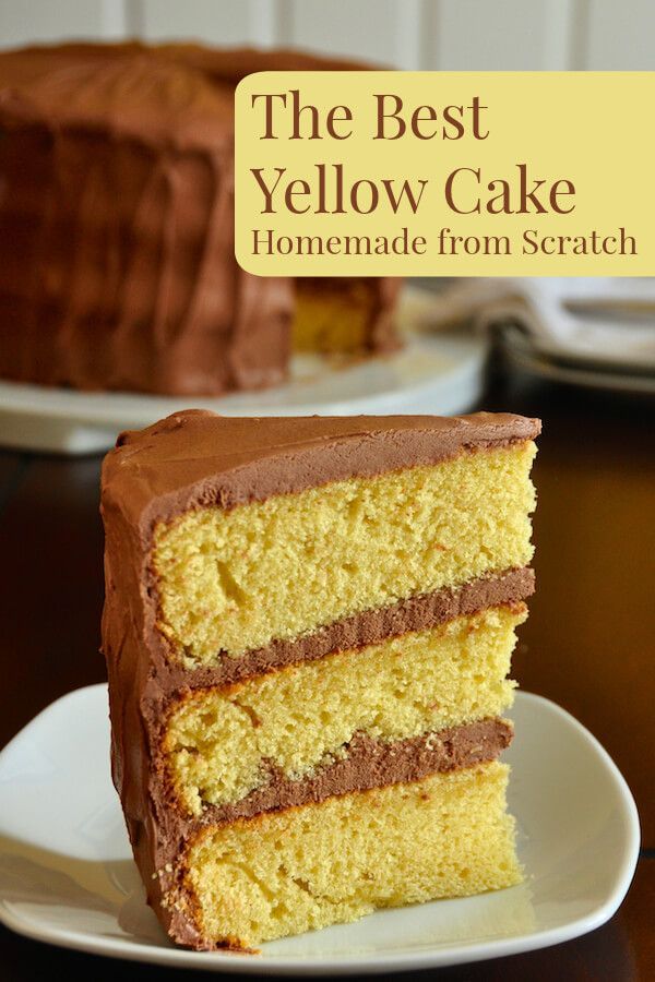 The Best Yellow Cake Recipe, Homemade from Scratch – a moist, delicious, beautifully textured cake, paired in a classic