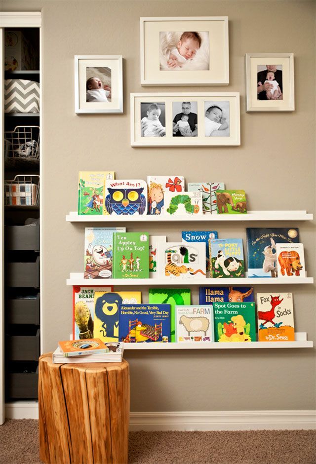 Tips and tricks for creating the perfect bookshelf wall in the nursery!