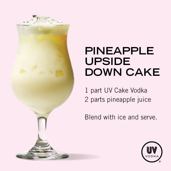 UV Vodka Recipe: Pineapple Upside Down Cake