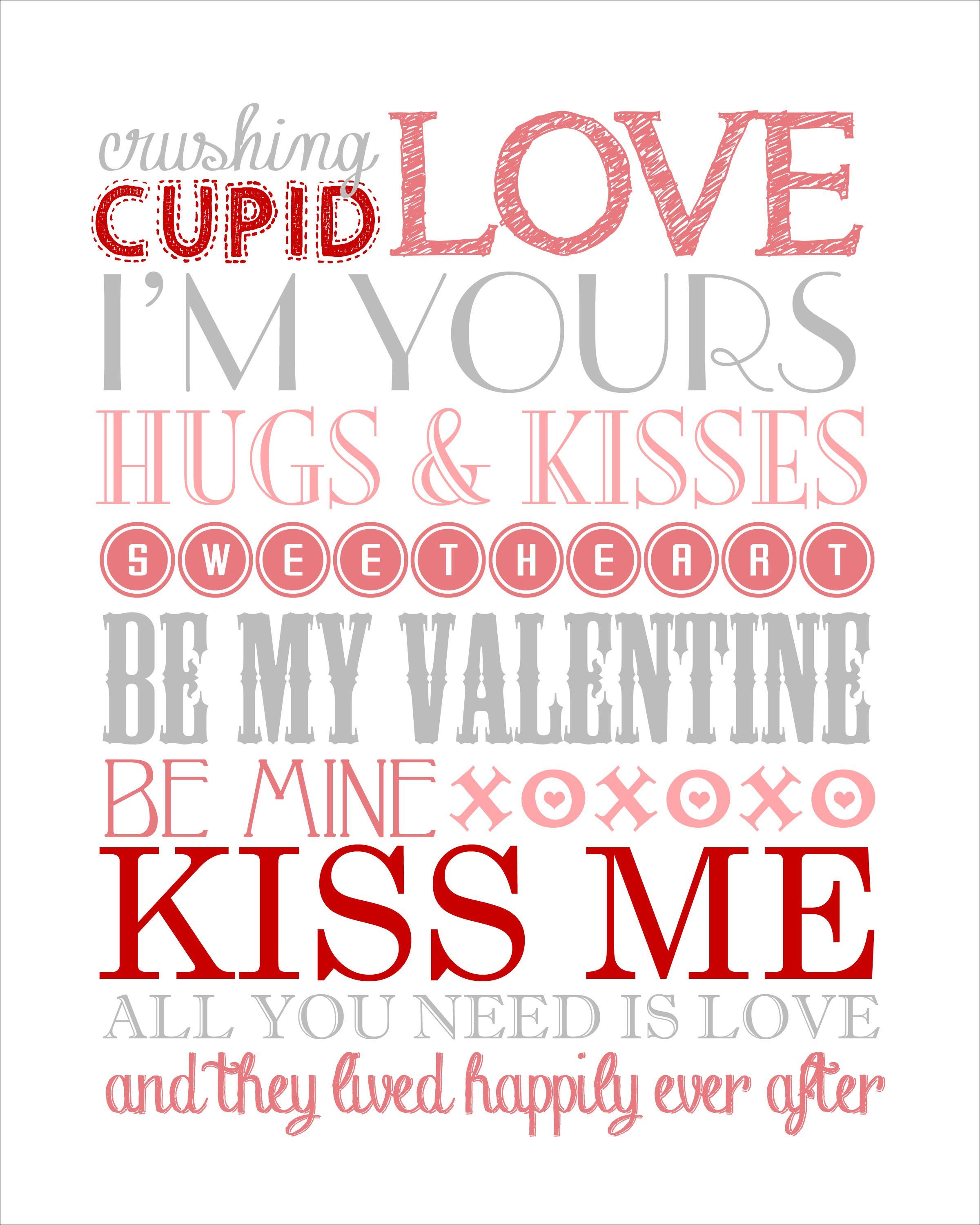 valentines day subway art printable via @How to Nest for Less