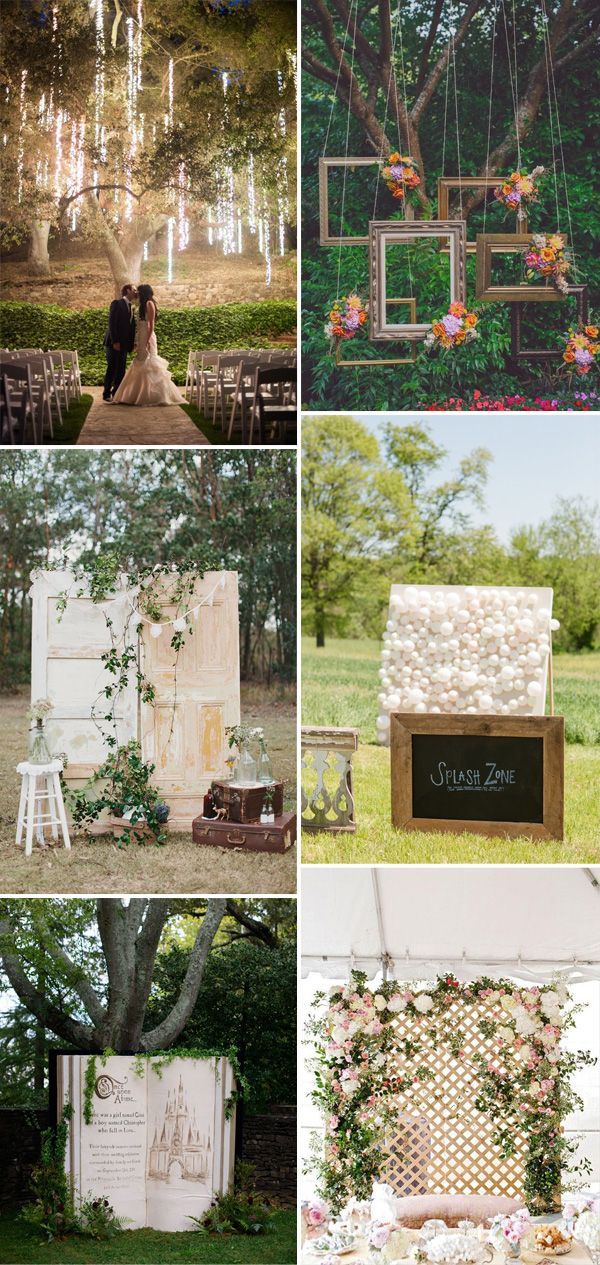 whimsical romantic backdrop ideas for 2015 wedding ceremony decorations #weddingideas