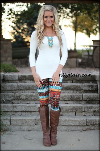 Wouldn’t normally go for crazy printed pants but this is perfect with boots and a solid top!