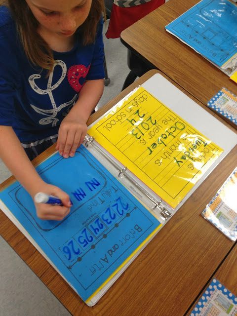 Write on wipe off morning work. No copies! Binders for each student… Easy to differentiate and update! Love this