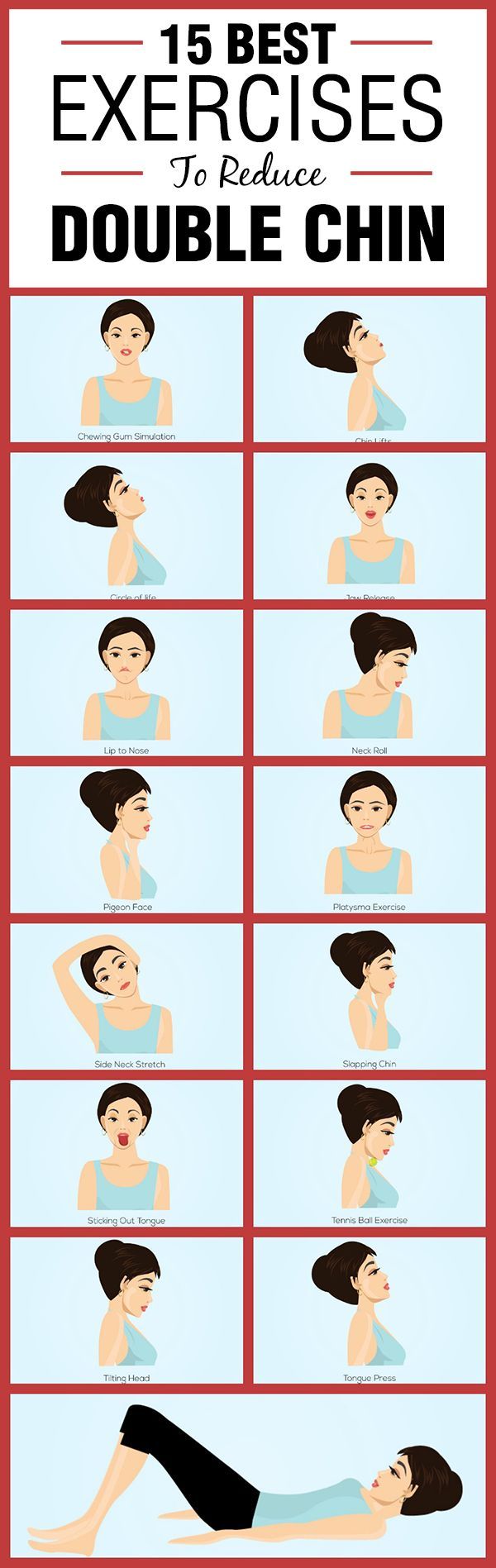 15 Best Exercises to Reduce Double Chin – Simple exercises that can help you get rid of double chin