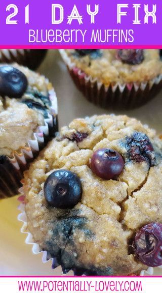 21 Day Fix Blueberry Muffins
