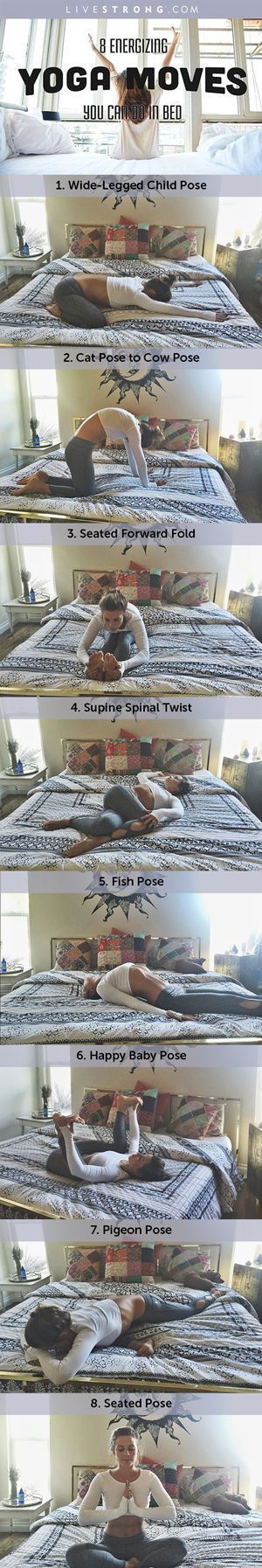 8 Energizing Yoga Moves You Can Do in Bed