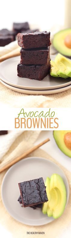 A healthy and delicious recipe for avocado brownies! Replace oil or butter with heart-healthy avocados for a delicious and