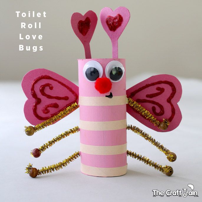 Adorable TP Roll Crafts for Valentine’s Day – make one of these adorable TP Roll Love bugs!
