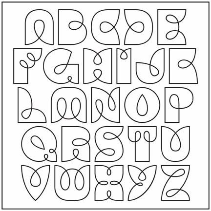 Alphabet font to use for Zentangle strings – what a great idea!