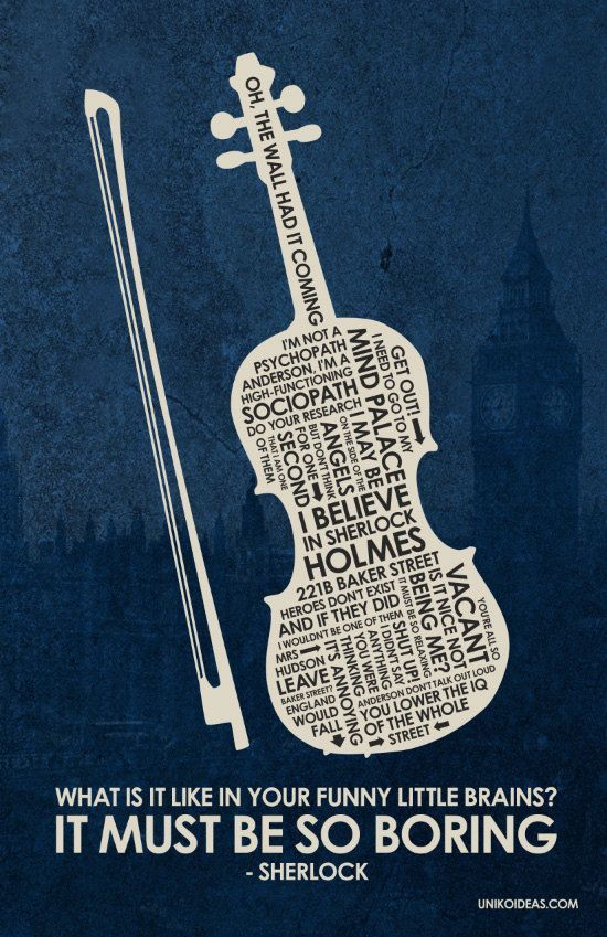 BBC Sherlock Quote Poster  11 x 17 by UnikoIdeas on Etsy, $18.00