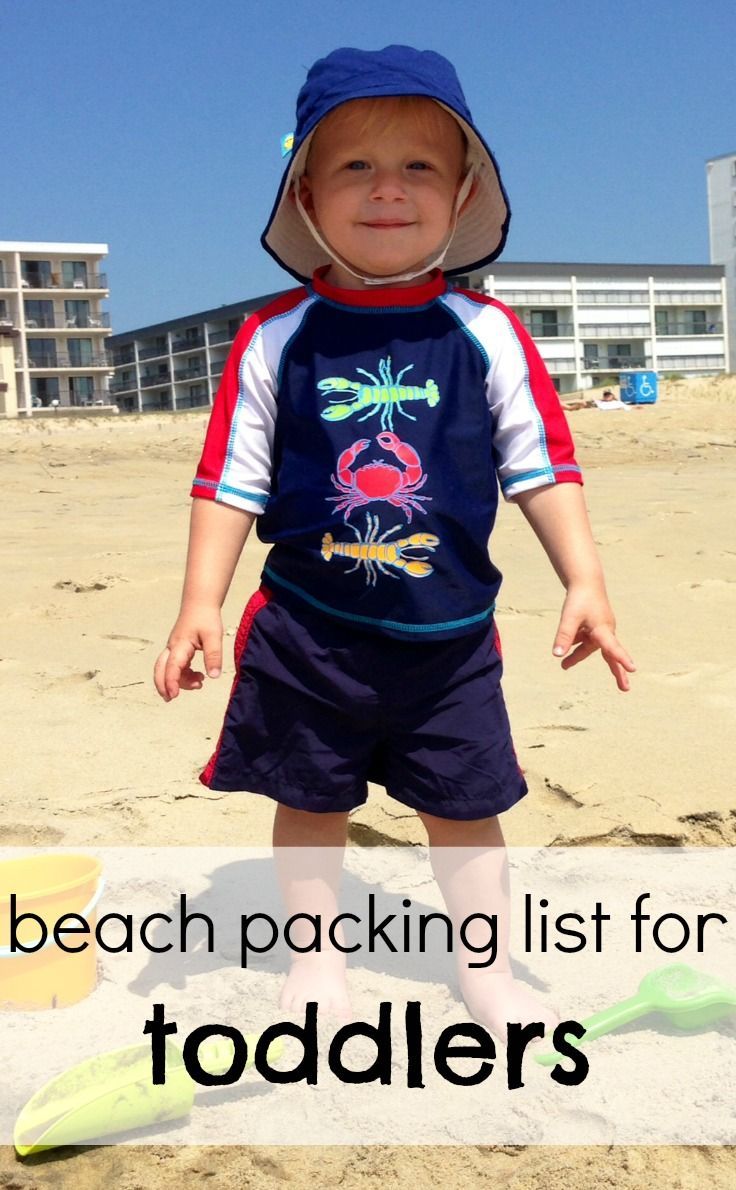 Beach packing list for toddlers! A handy travel guide for your next vacation with a toddler or young kids in tow.