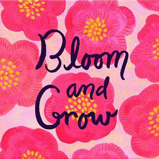 Bloom! This would make an adorable print in a little girls room.
