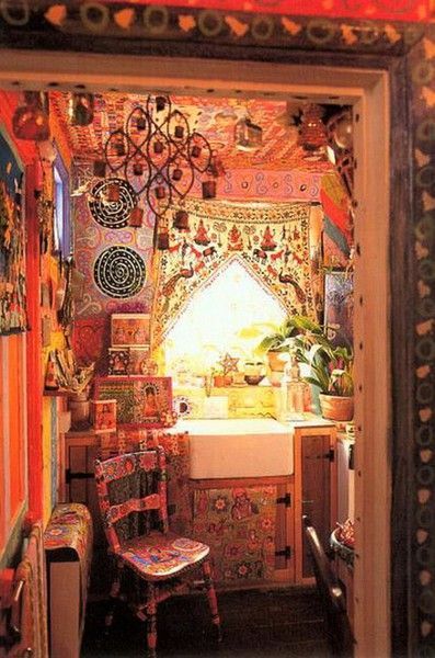 bohemian decorating  | Bohemian Kitchen Interiors | Pandas House