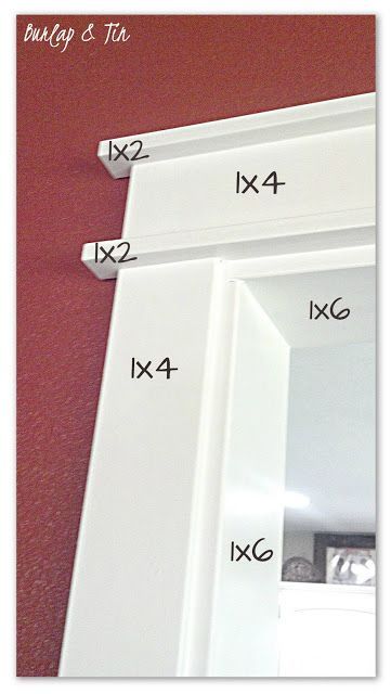 Burlap & Tin: New Doorways Say HELLO! How to frame in an interior doorway.