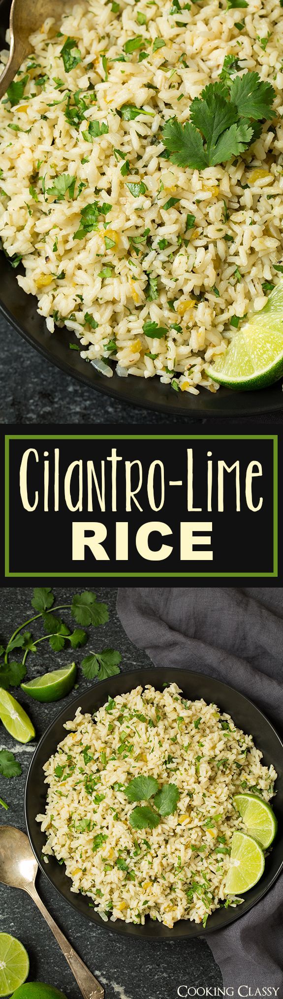 Cilantro Lime Rice – I can never get enough of this stuff! I crave it all the time! Perfect side for just about any Mexican or