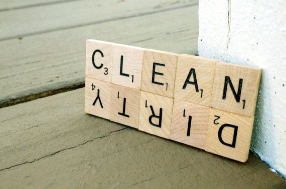 Clean Dirty Scrabble Dishwasher Magnet by LettersByLilly