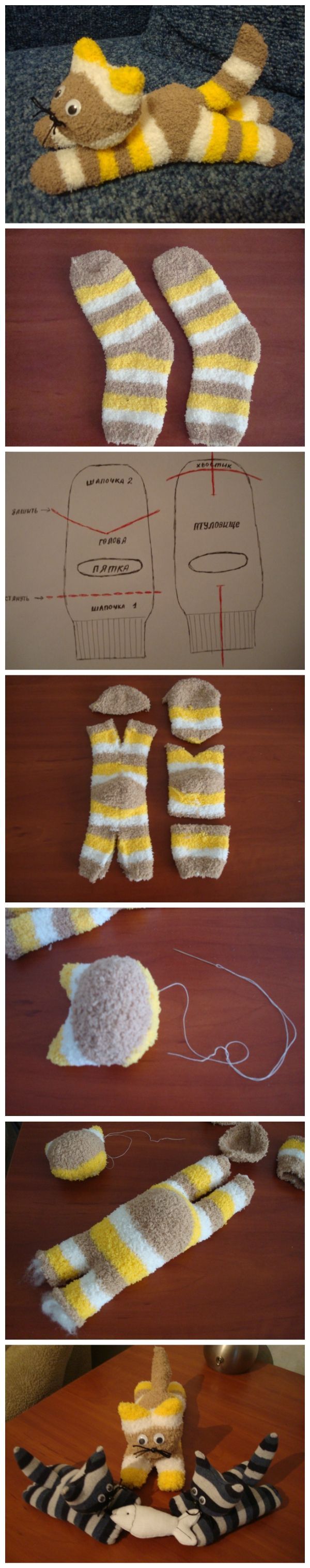 DIY Cute Sock Kitten