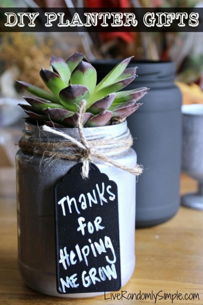 DIY Succulent Mason Jar Gifts | Live Randomly Simple