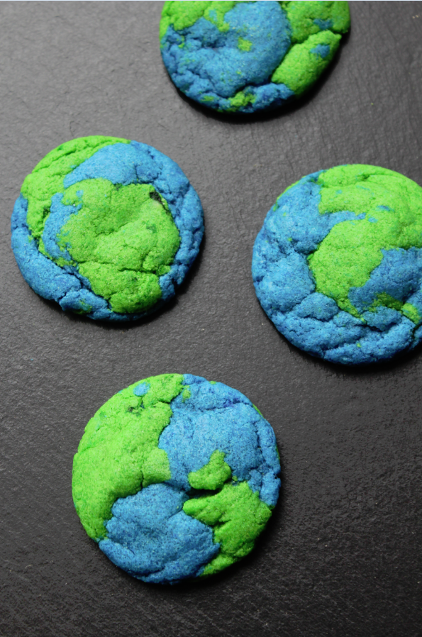 Earth Day Cookies! Would be so cool for a table in the cafeteria to sell + proceeds going to a local park!