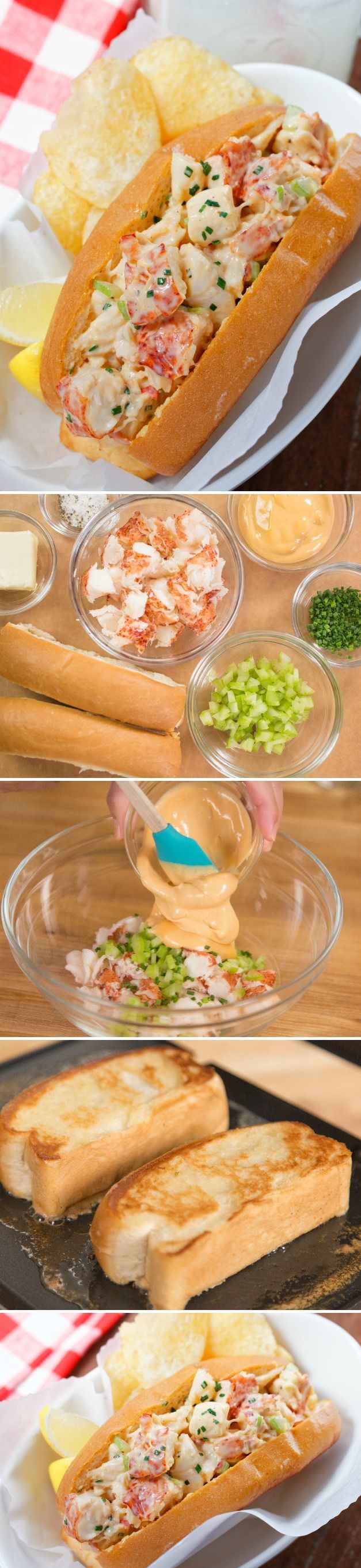 Get this delicious and easy-to-follow Lobster Roll recipe on JustOneCookbook.com. Sweet, succulent lobster meat coated with spicy